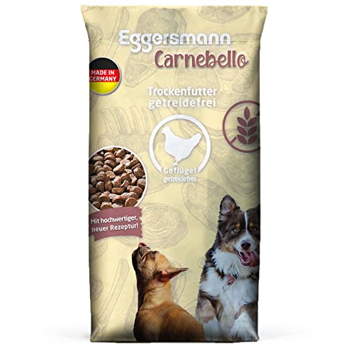 Eggersmann Carnebello - 12,5 kg Hundefutter trocken Geflügel - Getreidefreies Hunde Trockenfutter für ernährungssensible Hunde - Trockenfutter für Hunde von Eggersmann Carnebello