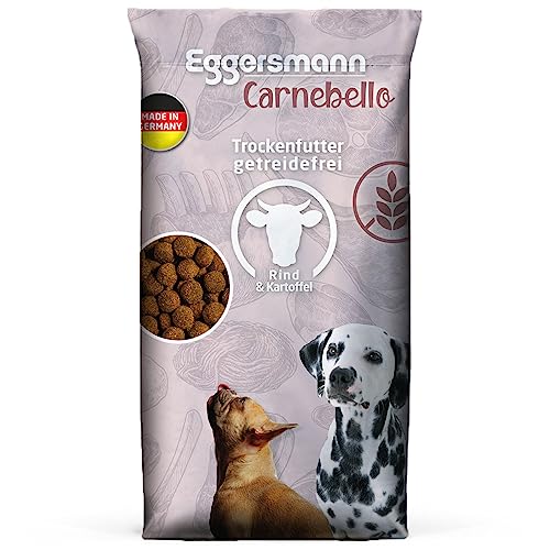 Eggersmann Carnebello - 12,5 kg Hundefutter trocken Rind & Kartoffel - Hunde Trockenfutter für ausgewachsene Hunde mit normalem Energiebedarf - Trockenfutter für Hunde von Eggersmann Carnebello
