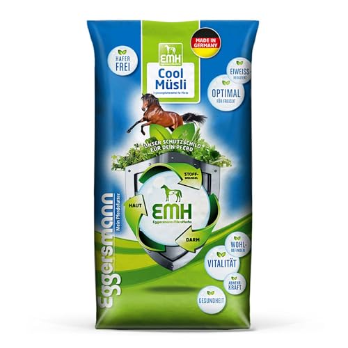 Eggersmann EMH Cool Müsli 20kg – Eiweißreduziertes Pferdemüsli Haferfrei – Zusatzfutter für Pferde und Ponys - Natürliches Pferdefutter von Eggersmann Mein Pferdefutter