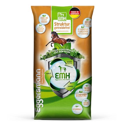 Eggersmann EMH Struktur getreidefrei 20 kg - stärke- und zuckerreduziertes Pferdefutter von Eggersmann Mein Pferdefutter