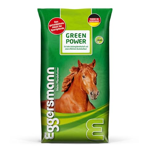 Eggersmann Green Power 20 kg - Pferdemüsli getreidefrei - Für leistungsbezogene Pferde im Training und Turniersport - Natürliches Eggersmann Pferdefutter von Eggersmann Mein Pferdefutter