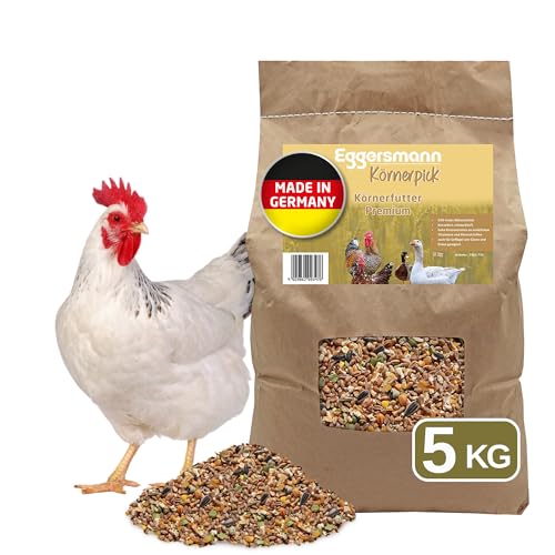 Eggersmann Körnerpick 5kg Premium Hühnerfutter - Körnerfutter Premium Geflügelfutter - Premium Körnermischung für Hühner Gänse und Enten aus natürlicher Herstellung von Eggersmann Körnerpick