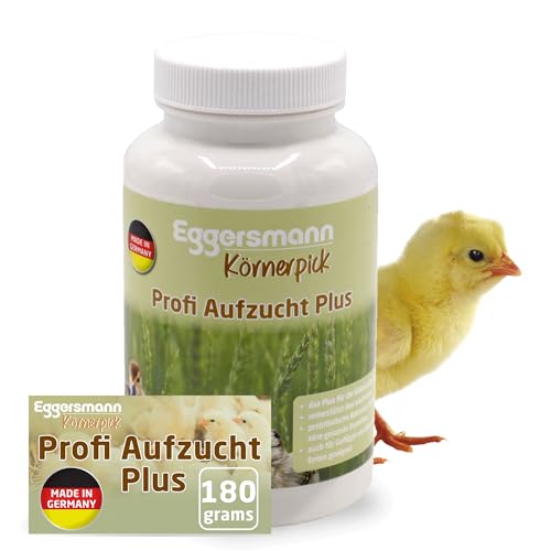 Eggersmann Körnerpick Profi Aufzucht Plus 180 g - Ergänzungsfuttermittel für Küken - Kükenfutter mit Vitaminen & Probiotika für Gesundes Wachstum & Immunabwehr als Aufzuchtpräparat für Geflügel von Eggersmann Körnerpick