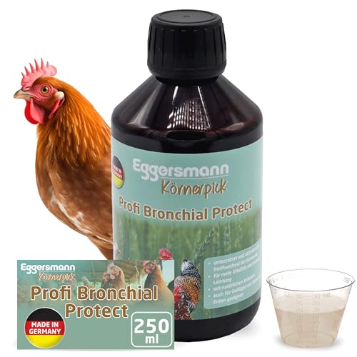 Eggersmann Körnerpick Profi Bronchial Protect 250 ml - Ergänzungsfuttermittel für Geflügel - Unterstützt die Atemwege mit natürlichen Kräutern & ätherischen Ölen Ergänzungsfuttermittel von Eggersmann Körnerpick