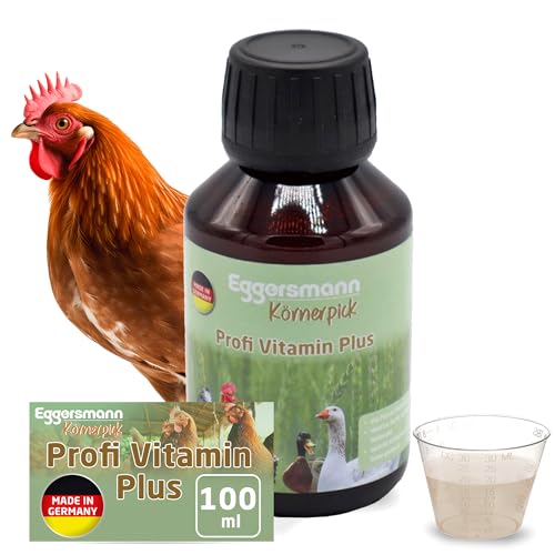 Eggersmann Körnerpick Profi Vitamin Plus 100 ml - Vitaminkonzentrat als Ergänzungsfuttermittel mit Vitamin A, D, E & C zur Vitaminversorgung von Hühnern, Enten & Geflügel von Eggersmann Körnerpick