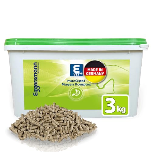 Eggersmann Mein Pferdefutter E-Vet mucOstat 3 kg - Ergänzungsfutter für Pferde - Ideal bei Verdauungsstörungen, Magen- & Darmproblemen - Pferdefutter mit prebiotischem Topinamburkonzentrat von Eggersmann Mein Pferdefutter