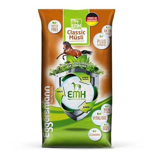 Eggersmann EMH Classic Müsli 20 kg – Pferdemüsli ohne Hafer für Sportpferde zum Schutz des Muskelapparats – Natürliches Eggersmann Pferdefutter von Eggersmann Mein Pferdefutter