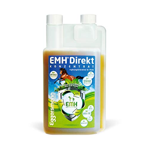 Eggersmann EMH Direkt – Ergänzungsfuttermittel für Pferde – Unterstützung des Stoffwechsels – 1 L Flasche von Eggersmann Mein Pferdefutter