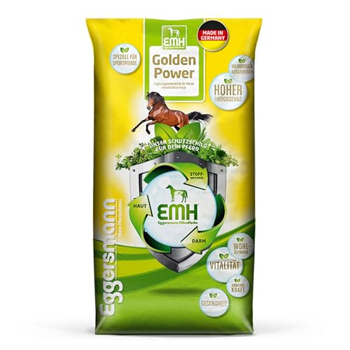 Eggersmann EMH Golden Power Müsli 15 kg – Energiereiches Pferdemüsli für Sportpferde – Haferfreies Pferdefutter – Natürliches Eggersmann Pferdefutter von Eggersmann Mein Pferdefutter