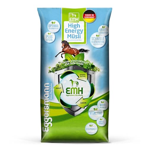 Eggersmann EMH High Energy Müsli – Pferdemüsli für Sport- und Hochleistungspferde – Spezialmüsli mit Lysin – 20 kg Sack von Eggersmann Mein Pferdefutter