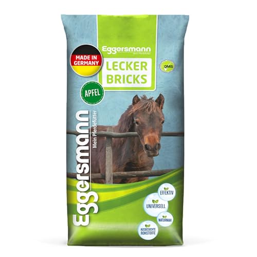 Eggersmann Mein Pferdefutter - Lecker Bricks Apfel 25 kg - Leckerlies für Pferde und Ponies zur Belohnung von Eggersmann Mein Pferdefutter