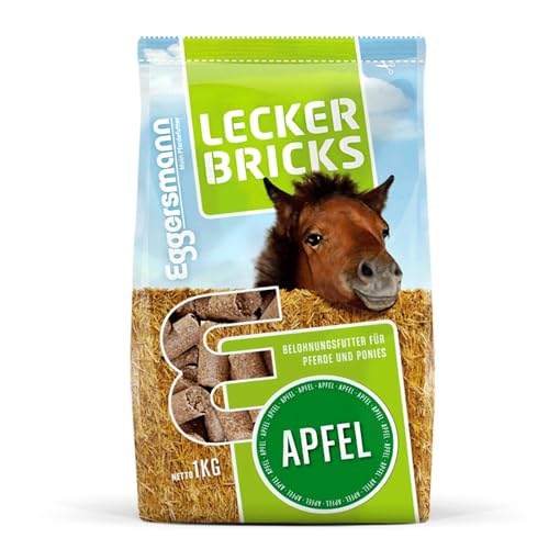 Eggersmann Mein Pferdefutter - Lecker Bricks Apfel 1 kg - Leckerlies für Pferde und Ponies zur Belohnung von Eggersmann Körnerpick