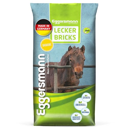 Eggersmann Mein Pferdefutter - Lecker Bricks Banane 25 kg - Leckerlies für Pferde und Ponies zur Belohnung von Eggersmann Mein Pferdefutter