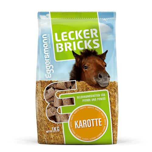 Eggersmann Lecker Bricks Himbeer – Pferdeleckerlis Himbeere – Leckerlies für Pferde und Ponies – 1 kg Beutel von Eggersmann Mein Pferdefutter