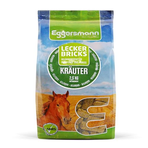 Eggersmann Mein Pferdefutter - Lecker Bricks Kräuter 2,5 kg - Leckerlies für Pferde und Ponies zur Belohnung von Eggersmann Mein Pferdefutter