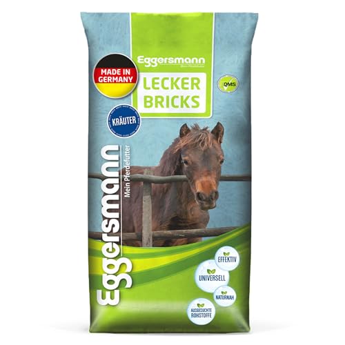 Eggersmann Mein Pferdefutter - Lecker Bricks Kräuter 25 kg - Leckerlies für Pferde und Ponies zur Belohnung von Eggersmann Mein Pferdefutter