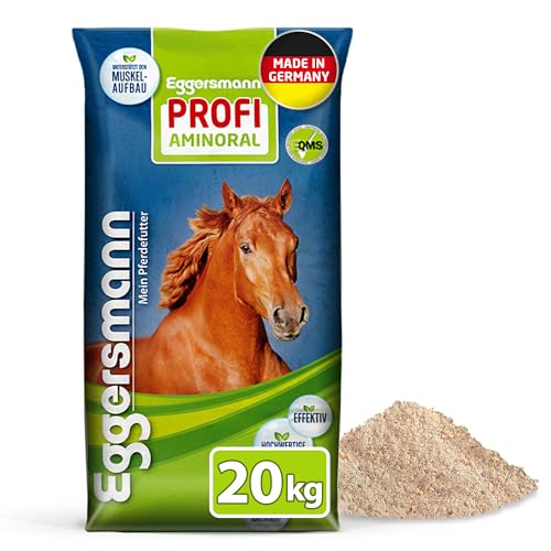 Eggersmann Mein Pferdefutter Profi Aminoral 20 kg – Konzentrat mit essentiellen Aminosäuren – Unterstützt den Muskelaufbau, die Rittigkeit & Ausdauer – Ergänzungsfuttermittel ideal für Sportpferde von Eggersmann Mein Pferdefutter