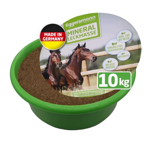 Eggersmann Mein Pferdefutter Mineral Leckmasse 10 kg - Mineralfutter für Pferde & Ponys zur freien Aufnahme - Wetterfeste Leckmasse für Weide & Offenstall - Zur ganzjährigen Mineralstoffversorgung von Eggersmann Mein Pferdefutter