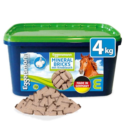 Eggersmann Mein Pferdefutter Mineral Bricks 4 kg - Mineralfutter für Pferde - Pferdefutter mit Mineralstoffen & Vitaminen zur Unterstützung des Stoffwechsels - Mit Knoblauchzusatz zur Fliegenabwehr Eggersmann Mein Pferdefutter Mineral Bricks 4 kg - Mineralfutter für Pferde - Pferdefutter mit Mineralstoffen & Vitaminen zur Unterstützung des Stoffwechsels - Mit Knoblauchzusatz zur Fliegenabwehr von Eggersmann Mein Pferdefutter