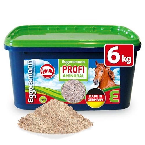 Eggersmann Mein Pferdefutter Profi Aminoral 6 kg – Konzentrat mit essentiellen Aminosäuren – Unterstützt den Muskelaufbau, die Rittigkeit & Ausdauer – Ergänzungsfuttermittel ideal für Sportpferde von Eggersmann Mein Pferdefutter