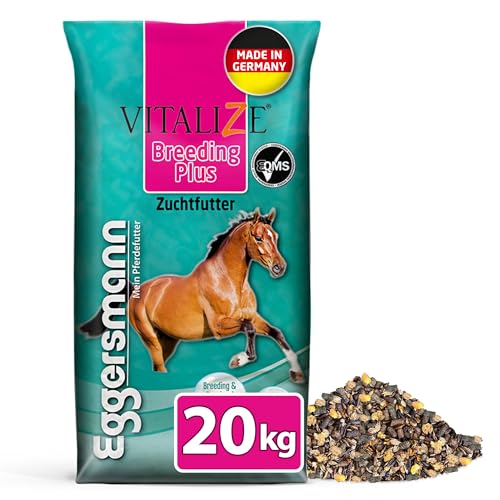 Eggersmann Mein Pferdefutter Vitalize Breeding Plus 20 kg – Pferdefutter für Zuchtpferde – Mit erhöhtem Energie- & Nährstoffgehalt – Zur Unterstützung von Zuchtstuten, Hengsten, Fohlen & Jungpferden von Eggersmann Mein Pferdefutter