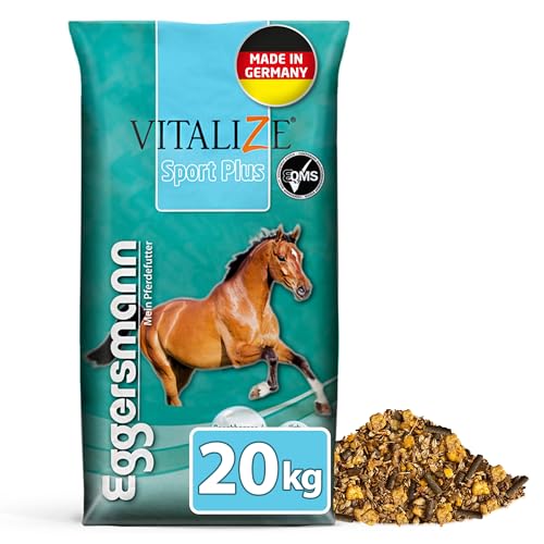 Eggersmann Mein Pferdefutter Vitalize Sport Plus 20 kg – Pferdefutter für Sportpferde – Pferdemüsli für schnelle Energie- & Nährstoffzufuhr – Zur Unterstützung Einer leistungsfähigen Muskulatur von Eggersmann Mein Pferdefutter