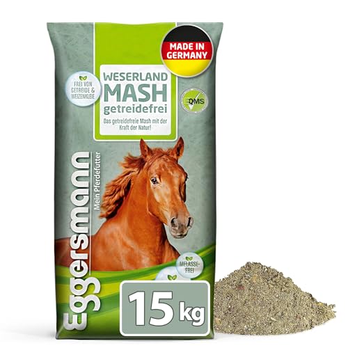 Eggersmann Weserland Mash getreidefrei – Verdauungsförderndes Pferdefutter frei von Melasse, Getreide und Weizenkleie – 15 kg Sack von Eggersmann Mein Pferdefutter