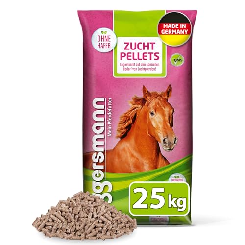 Eggersmann Mein Pferdefutter Zucht Pellets 25 kg – Haferfreies Ergänzungsfutter für Stuten, Hengste & Jungpferde – Zur Unterstützung der Vitalität & Fruchtbarkeit – Zuchtfutter mit Aminosäuren von Eggersmann Mein Pferdefutter