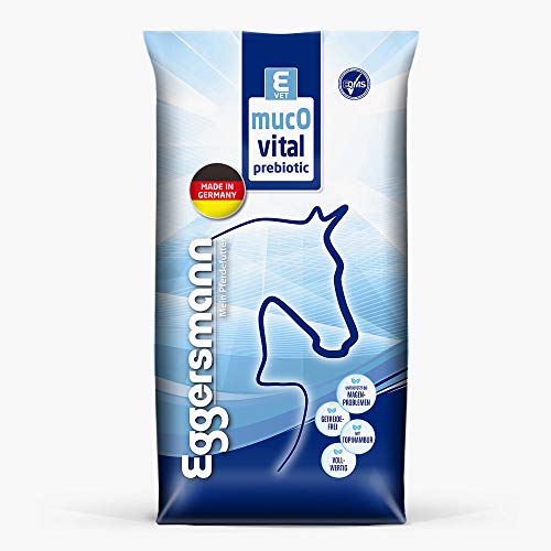 Eggersmann Mein Pferdefutter E-Vet mucOvital prebiotic getreidefrei 20 kg - Prebiotisches Müsli für magenempfindliche Pferde - Unterstüzt die Verdauung & Darmflora - Getreidefreies Ergänzungsfutter von Eggersmann Mein Pferdefutter