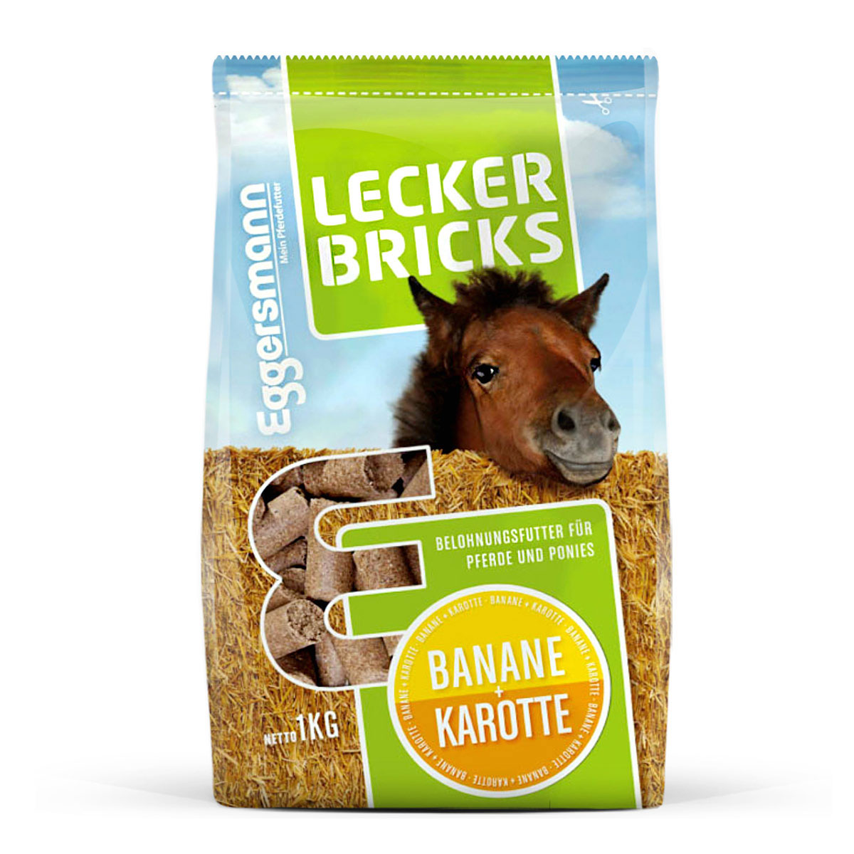 Eggersmann Lecker Bricks - 1kg - (Banane/Karotte) besondere Belohnung von Eggersmann