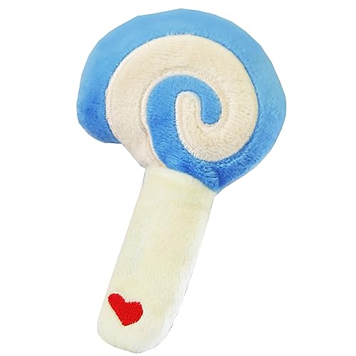 Egujiwa】Lollipop Haustier-Plüschspielzeug, Bissfestes Zähneknirschen, Lindert Langeweile, Interaktives Hunde-Kauspielzeug für Heimtierbedarf (Blau) von Egujiwa
