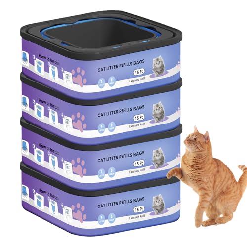 Cat Wizard Standard, Enhanced und Extra Large Litter Box Refills, 15 Fuß lang pro Box, 4 Boxen, Ultra Odor Control Scented Cat Wizard Standard, Enhanced und Extra Large Litter Box Refills, 15 Fuß lang pro Box, 4 Boxen, Ultra Odor Control Scented von Egyndior