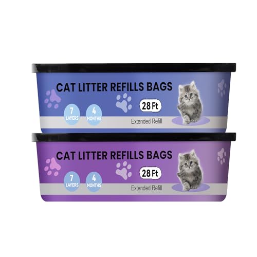 Patrone kompatibel mit Ihrem Cat Genie Litter Standard, Plus und XL Katzenstreu Eimer Nachfüllungen, 28FT 2-Pack/überlegene Geruchskontrolle Patrone kompatibel mit Ihrem Cat Genie Litter Standard, Plus und XL Katzenstreu Eimer Nachfüllungen, 28FT 2-Pack/überlegene Geruchskontrolle von Egyndior