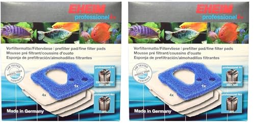 Eheim 2617710 Filtermatte + Filtervlies für Prof 4+ (2271/73/75), Prof 4e+ (2274) (Packung mit 2) von Eheim