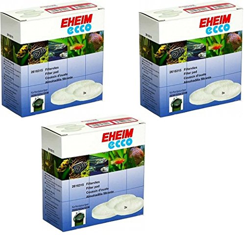Eheim Fine Filter Pads für Ecco Filter 2231, 2232, 2234 und 2236–9 Total Filter (3 Packungen mit 3 Pro Pack) von Eheim