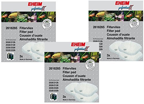 Eheim Fine Filter Pads für Pro II 2026/2028 2126/2128–9, Filter (3 Packungen mit 3 Pro Pack) von Eheim