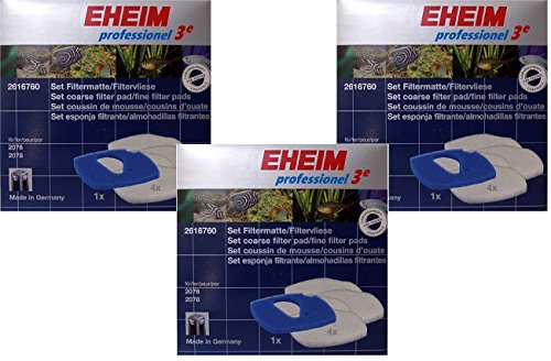 Eheim Pro 3E Filter Pad 3er Pack (3-coarse und 12-fine Filter Pads insgesamt) von Eheim