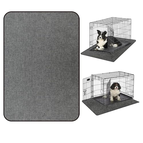 Ehzyaz Hundekäfig-Unterlage für Zwinger-Training, Unterhaustierkäfig-Matte, Kisten-Tablett zum Schutz von Böden, Hundehütten-Pad, saugfähig, rutschfest, waschbar, 73,7 x 106,7 cm Ehzyaz Hundekäfig-Unterlage für Zwinger-Training, Unterhaustierkäfig-Matte, Kisten-Tablett zum Schutz von Böden, Hundehütten-Pad, saugfähig, rutschfest, waschbar, 73,7 x 106,7 cm von Ehzyaz