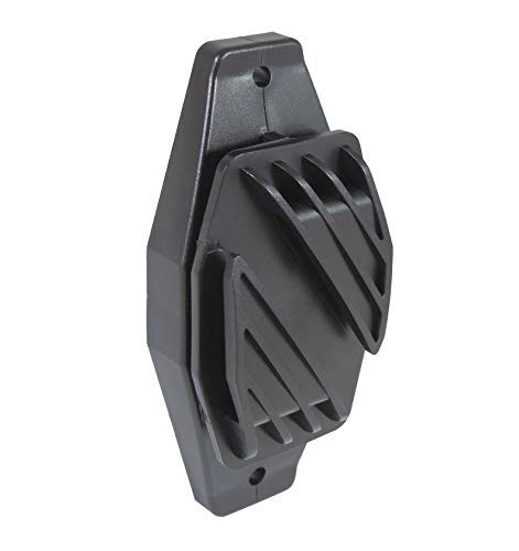 Eider 25x Weidezaun Breitbandisolator 40 mm schwarz - Zum Schrauben, oder nageln - robuster Kunststoff von Eider