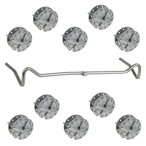 Eider Set zum Spannen von Seil, Litze und Draht: 10x Spanner + Spannbügel - für Weidezaunseil bis 6 mm, Draht bis 2,5 mm und alle gängigen Litzen Eider Set zum Spannen von Seil, Litze und Draht: 10x Spanner + Spannbügel - für Weidezaunseil bis 6 mm, Draht bis 2,5 mm und alle gängigen Litzen von Eider
