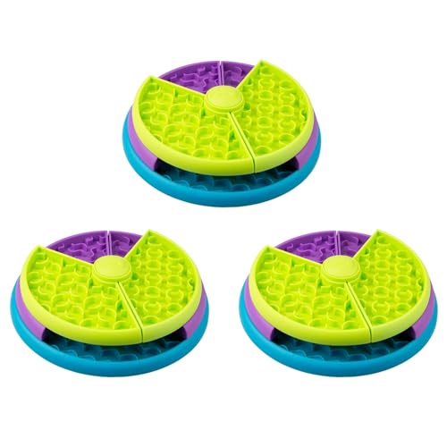 Eieenotee 3X Langsamer f¨¹r Hunde, 3 Ebenen, Reduziert Langeweile und ?ngste, Hundefutter-Puzzle-Futternapf, Rutschfester Interaktiver Hundenapf von Eieenotee