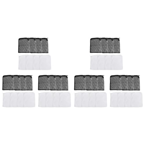 Eieenotee 48 St¨¹ck Aquarium Filter Beutel Media Mesh Filter Tasche Wiederverwendbarer Mesh Tasche f¨¹r Granular Carbon, Bioball und Schwarz von Eieenotee