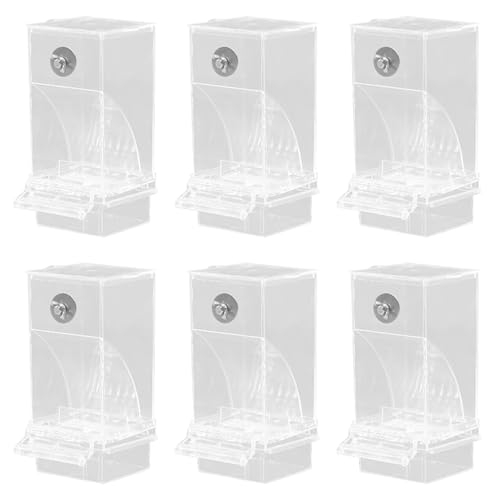 Eieenotee 6X Transparente Vogelfutterspender, Automatischer Papageien-Futterspender, Tr?nke, Samenfutterbeh?lter, K?fig f¨¹r Kleine und Mittelgro?e Sittiche Eieenotee 6X Transparente Vogelfutterspender, Automatischer Papageien-Futterspender, Tr?nke, Samenfutterbeh?lter, K?fig f¨¹r Kleine und Mittelgro?e Sittiche von Eieenotee