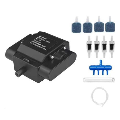 Eieenotee Aquarienluftpumpe Aquarien Hydrokultur 4 Ausl?sse Luftpumpe mit Zubeh?r Fischbeh?lter EU-Stecker von Eieenotee