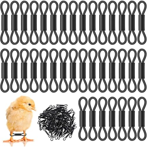 Eieenotee H¨¹hnchen-Humpelzust?nde 150pcs Baby Chick-Beinb?nder, Verstellbare Gefl¨¹gelbeinb?nder f¨¹r Neugeborene Spraddle H¨¹hner 1-3 Alt von Eieenotee