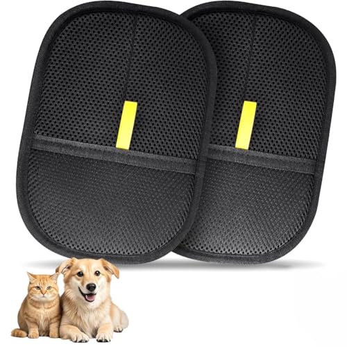 Eieenotee Haustierhaarpfeilhandschuhe Pinsel Haustier Statische Haarentfernung Handschuhe Zur Pflege Von Katzen und Hunden Wiederverwendbares Haarentfernungswerkzeug von Eieenotee
