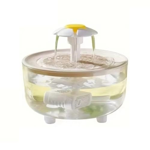 Eieenotee Wasserbrunnen -Trinkspender Automatischer Haustierwasserbrunnen USB Elektrische Stummschale Katzentrinker f¨¹r Katzen Wasserfilter von Eieenotee