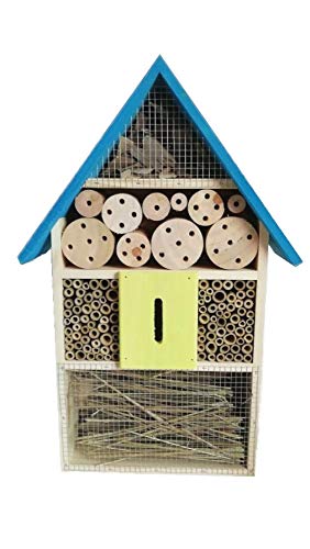 Eifa XXL 50 cm Insektenhotel BLAUES Dach Natur/Nistkasten Insektenhaus aus Holz für Bienen, Schmetterlinge, Käfer & andere Tiere Eifa XXL 50 cm Insektenhotel BLAUES Dach Natur/Nistkasten Insektenhaus aus Holz für Bienen, Schmetterlinge, Käfer & andere Tiere von Eifa