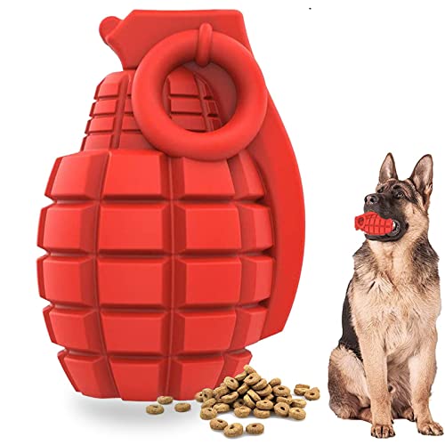 Eilin Granade Kauspielzeug für Hunde, Rot, niedliches Haustierspielzeug, gefüllt, für kleine, mittelgroße und große Hunde und aggressive Haustiere von Eilin