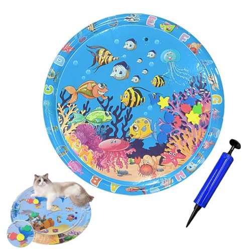Ejoyiso Katzen Kühl und Spielmatte, Kühl und Spielmatte Katzen, Wassermatte Katzen Kratzfest 100 * 100 cm Toy for Cats and Dogs Verdickung (C) von Ejoyiso